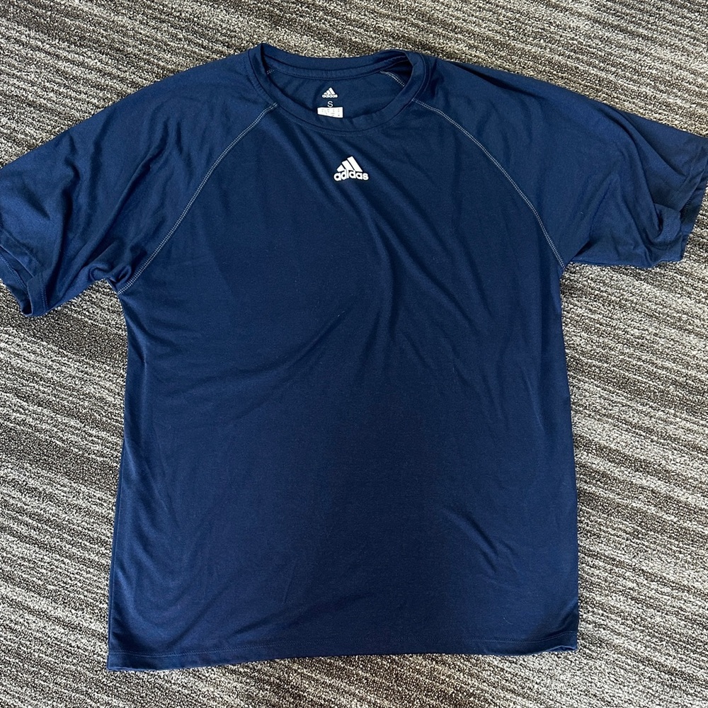 Adidas Men's Deep Blue Short Sleeve Tee